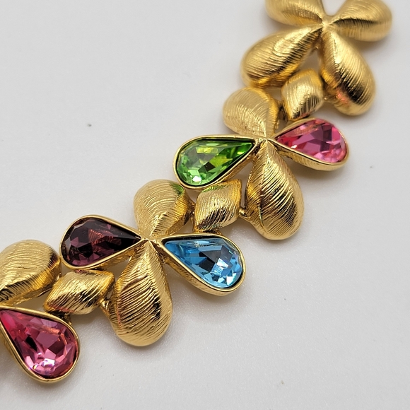 Vintage JBK (Jackie Kennedy) Camrose & Cross Multicolored Bracelet | SIGNED - Picture 4 of 7